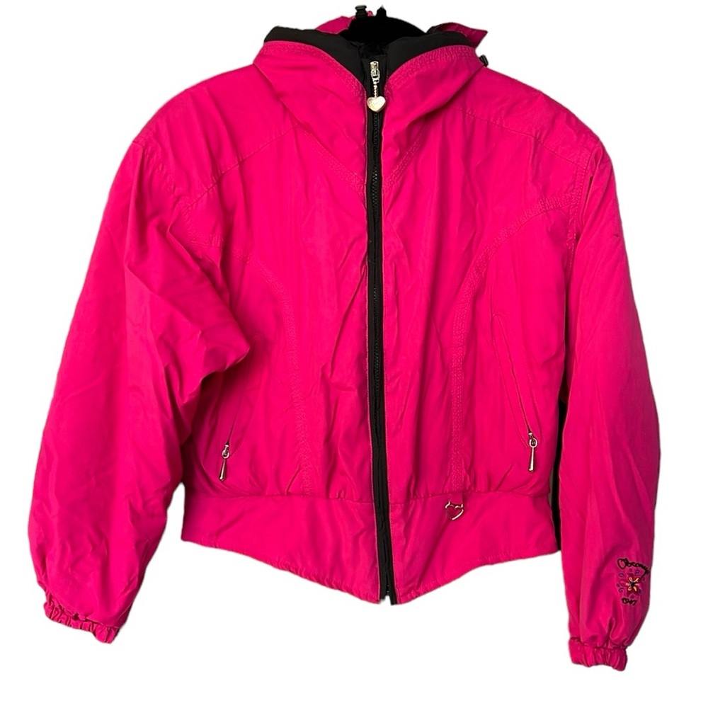 Vintage Obermeyer Pink Ski Jacket Daisy Petite Barbiecore